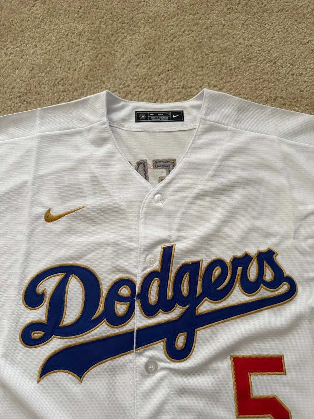 Freddie Freeman Dodgers Opening Day Jersey #5 - New Nike, Size XXXL